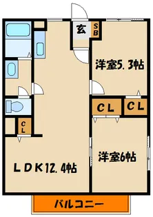 ガーデンハウス【1階】の間取り