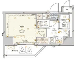 コンシェリア品川中延【7階】の間取り