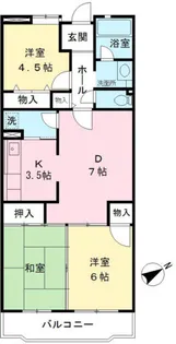 ブランニュー別所7【2階】の間取り