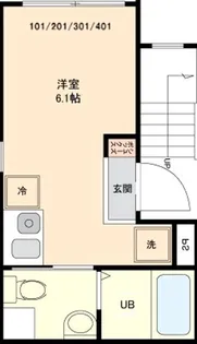 アイリス洗足【1階】の間取り