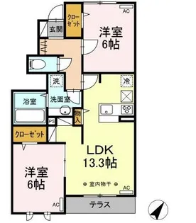 La mer【1階】の間取り