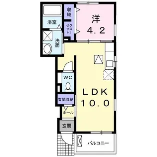 ドラゴン フラワー【1階】の間取り