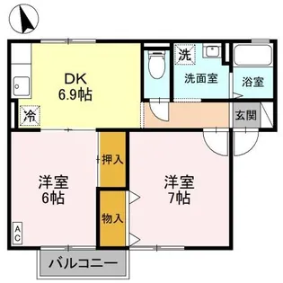 セピアコートA【2階】の間取り