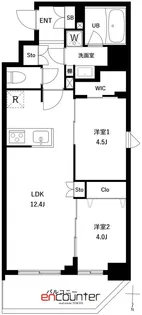 アーバンパーク日暮里II【7階】の間取り