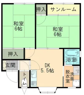 コーポYM1【1階】の間取り
