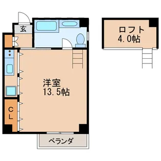 AOI FLATS【4階】の間取り