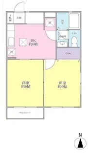 ソリアード本町【1階】の間取り