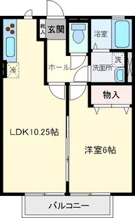 シティハイム スカイ【1階】の間取り