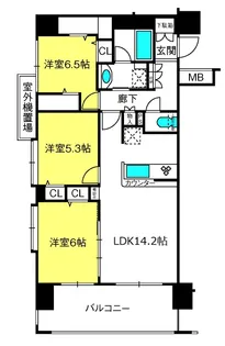 日神パレステージ大宮中央【8階】の間取り