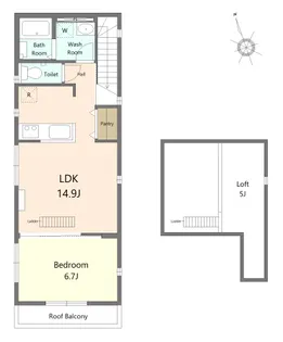 住吉コート【2階】の間取り