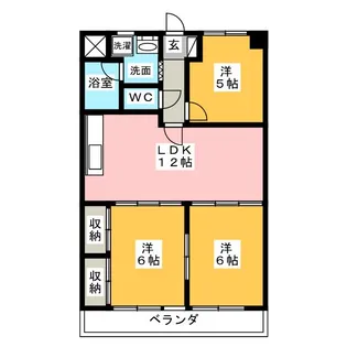 ハムステッドコート【4階】の間取り