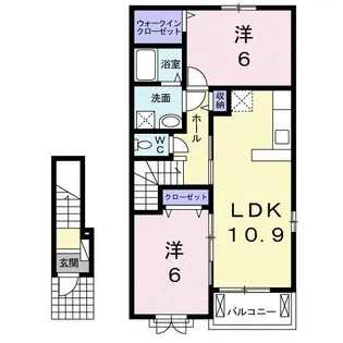 プロスペール C【2階】の間取り