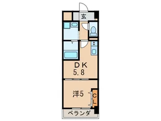 ファーストエフレシア立花II【4階】の間取り