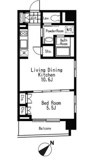ドゥーエ日本橋浜町【4階】の間取り