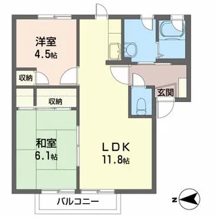フォレストコート【2階】の間取り