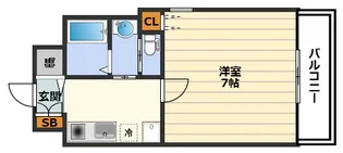 ISM中之島レジデンス(旧HF中之島レジデンス)【2階】の間取り