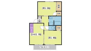サザン五葉A【1階】の間取り