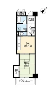 URリバーサイドさぎす【10階】の間取り