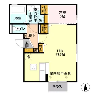 カメリア【1階】の間取り