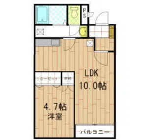 パークヒルズ玉川A【2階】の間取り