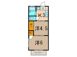 ラピアOR【2階】の間取り