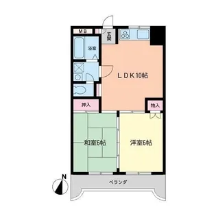 メゾン1・39・4【4階】の間取り