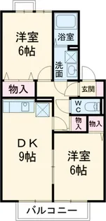 アミューズ B【2階】の間取り