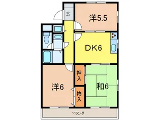 エルドラード甲子園【2階】の間取り