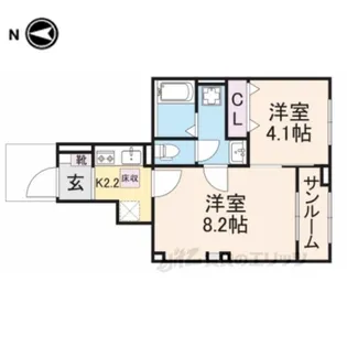 アルドーレ【1階】の間取り