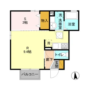 オプティマールA【1階】の間取り