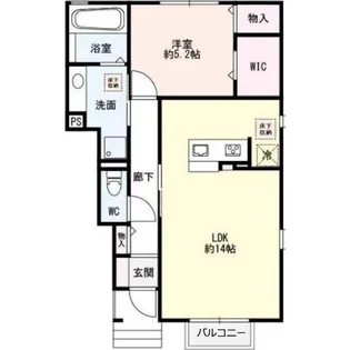 フルール レーヴ【1階】の間取り