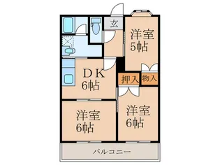 ウエストガーデン【2階】の間取り