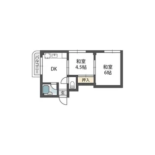 プチメゾン香里園【1階】の間取り