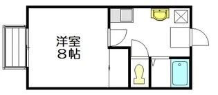カーサデルコバA【1階】の間取り