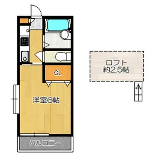 ヒューゲルハイム【2階】の間取り