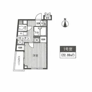 ダブルキュービック【4階】の間取り