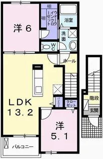 アルモニー・M【2階】の間取り