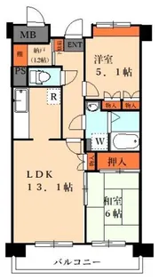 リヴェール烏山【3階】の間取り