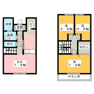 メゾンSG【2階】の間取り