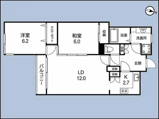 ロイヤルマンション【2階】の間取り