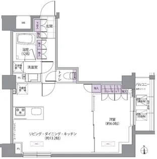 IVY WEST【9階】の間取り