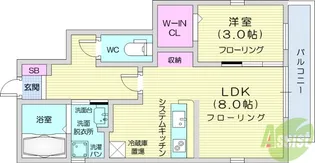 コフレット泉【1階】の間取り