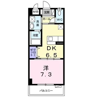 Hanaティアラy・m【4階】の間取り