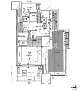 DEUX TOURS CANAL&SPA WEST【42階】の間取り