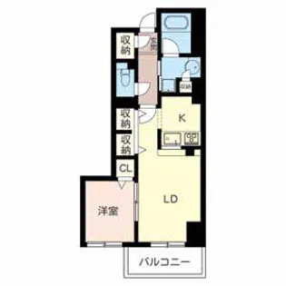 サニープレイス新梅田【7階】の間取り