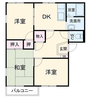 カーサ松戸【2階】の間取り