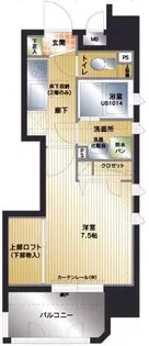 アクタス天神アネックスII【5階】の間取り