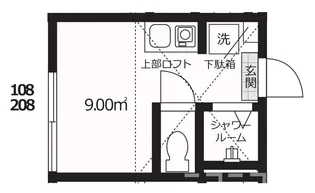 ディアマンテ中野【2階】の間取り