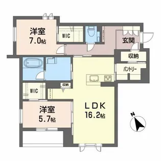 レアリゼ長町【2階】の間取り