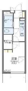 レオパレスボヌール【2階】の間取り